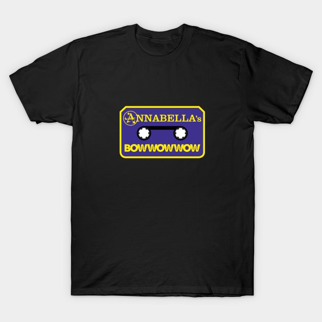 Annabella's Bow Wow Wow Cassette Logo OFFICIAL MERCH T-Shirt by Pop Fan Shop